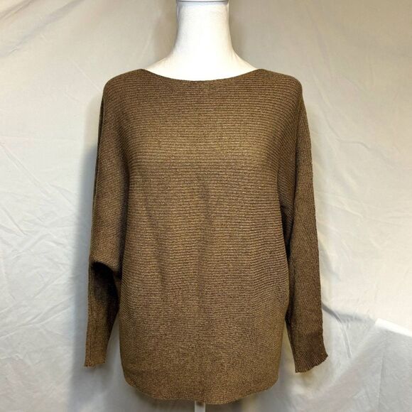 Chico's Sweaters - Chico's Oversized Boxy Scoop Neck Sweater Womens Long Sleeve Designer Comfy